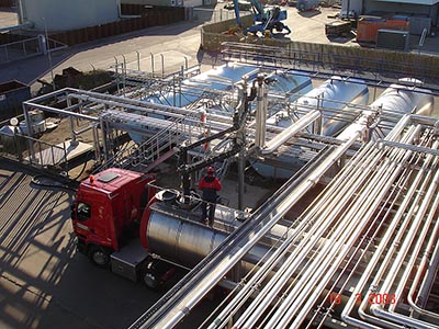 Rückbau einer stillgelegten Altöl-Raffinerie, deren Neuplanung, Errichtung und Inbetriebnahme 