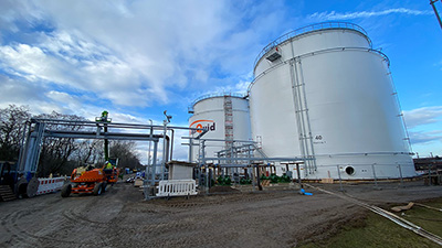 Tanklager-Erweiterung bzgl. Errichtung von 2 Stk. Lagertanks für OK und DK (jeweils 8.000 m³) ,  Errichtung einer KWG-Entladung für OK+ DK, Errichtung einer Dämpfe-Rückgewinnungs-Anlage sowie Erweiterung von Tankkraftwagen-Verladestationen an TanQuid‘s Standort Seelze/Hannover